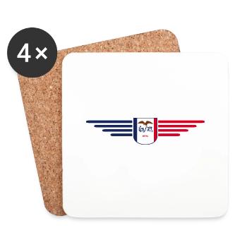 Iowa Fan T-Shirt – Your State! - Coasters (set of 4) - white - Front
