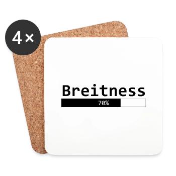 Breitness 70 - Untersetzer (4er-Set) - Weiß - Vorne