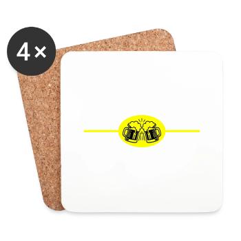 Beer Element - Coasters (set of 4) - white - Front