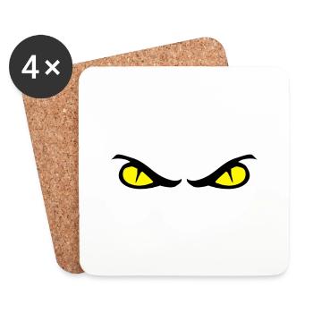 eyes - Coasters (set of 4) - white - Front