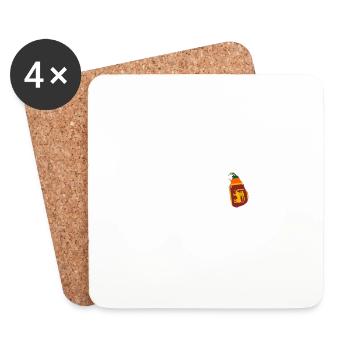 I love Sri Lanka - heartbeat - Coasters (set of 4) - white - Front