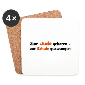 Judo - Untersetzer (4er-Set) - Weiß - Vorne