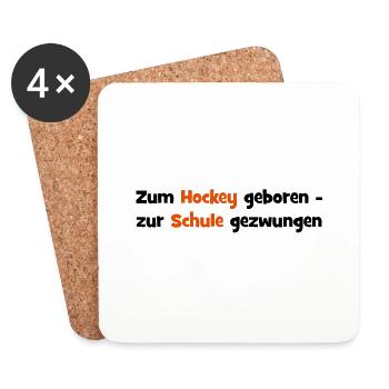 Hockey - Untersetzer (4er-Set) - Weiß - Vorne