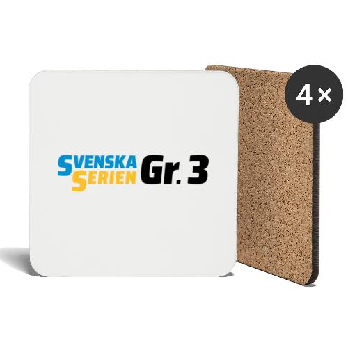 SSGr3 svart - Underlägg (4-pack)