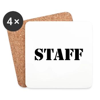 staff - Untersetzer (4er-Set) - Weiß - Vorne