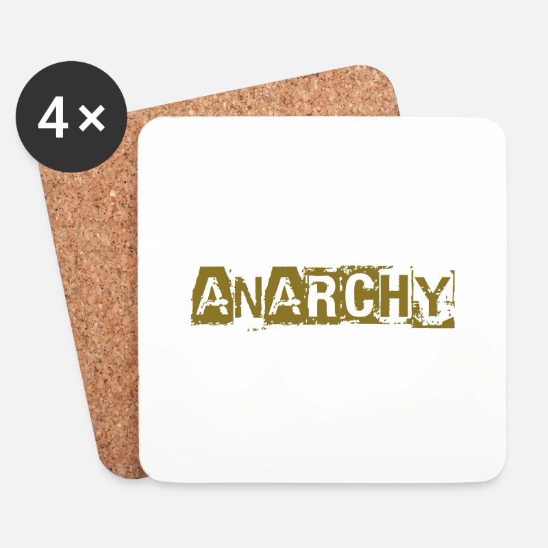 anarchy - Untersetzer (4er-Set) - Weiß