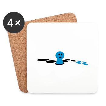 Board Game / Board Game (2c) - Coasters (set of 4) - white - Front