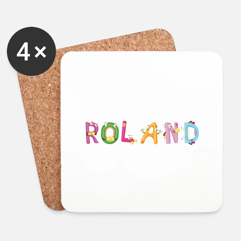 Roland - Untersetzer (4er-Set) - Weiß