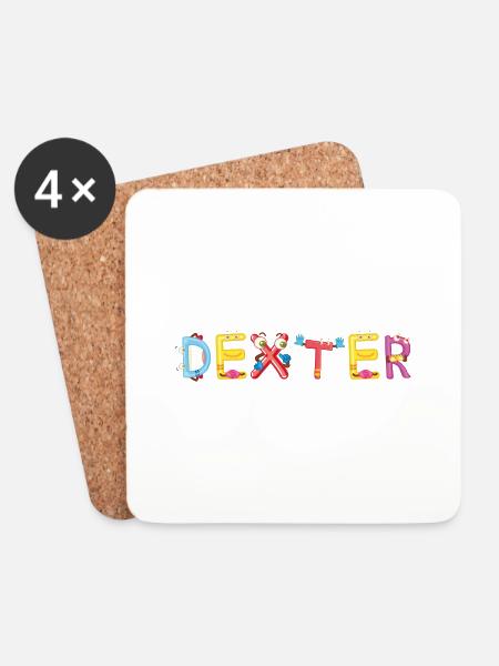 Dexter - Untersetzer (4er-Set) - Weiß