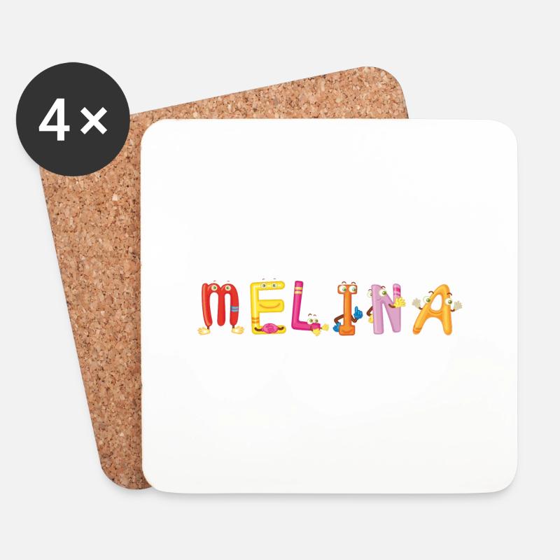 Melina - Untersetzer (4er-Set) - Weiß