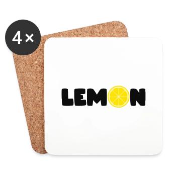 LEMON - Coasters (set of 4) - white - Front