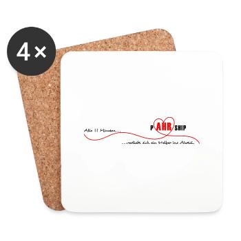 We Ahr Together - solidAHRität - - Untersetzer (4er-Set) - Weiß - Vorne