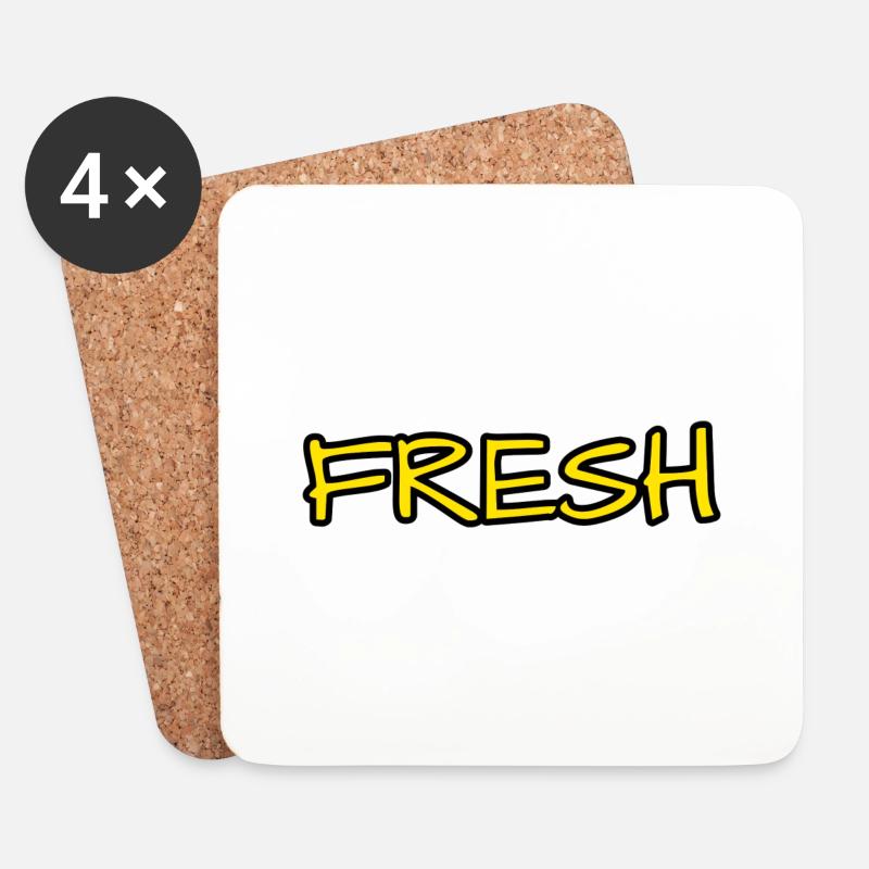 FRESH - Untersetzer (4er-Set) - Weiß