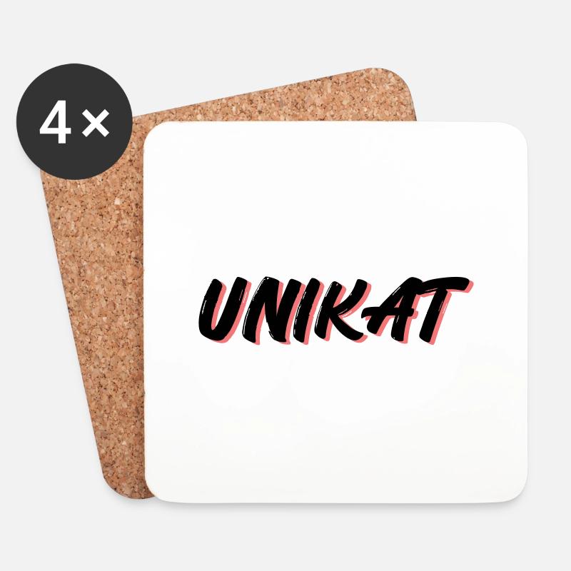 Unikat - Untersetzer (4er-Set) - Weiß