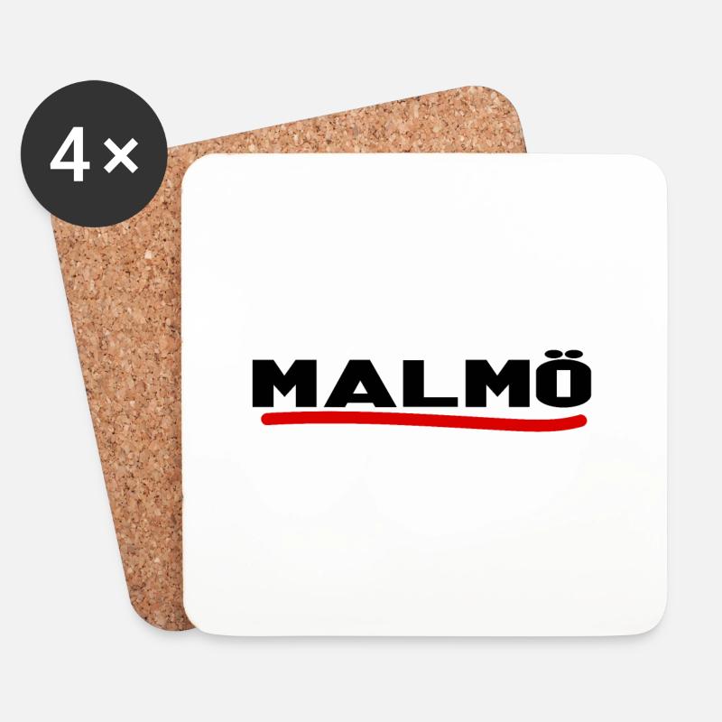 Malmo - Coasters (set of 4) - white