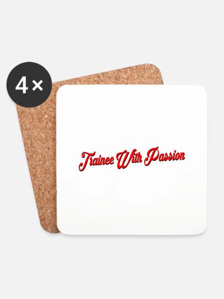 Trainee With Passion 4 - Untersetzer (4er-Set) - Weiß