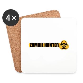 zombie hunter Halloween Zitat - Untersetzer (4er-Set) - Weiß - Vorne