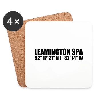 Leamington Spa coordinates - Coasters (set of 4) - white - Front