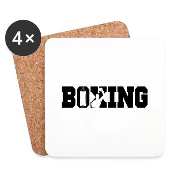 I can't I have BOXING BESTSELLER 🌟🌟 - Coasters (set of 4) - white - Front