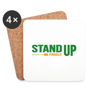 stand up paddle SUP paddle stand up paddle - Dessous de verre (lot de 4) - blanc - Devant