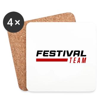festival team - Untersetzer (4er-Set) - Weiß - Vorne
