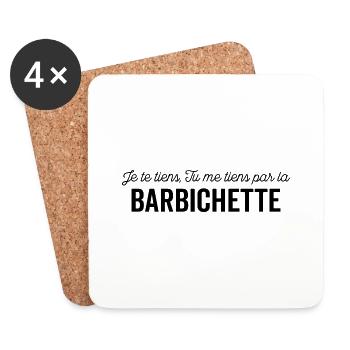 I've got you, you've got me by the goatee - Coasters (set of 4) - white - Front