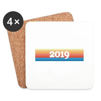2019 2019 - Coasters (set of 4) - white - Front