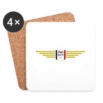 Iowa Fan T-Shirt – Your State! - Coasters (set of 4) - white - Front