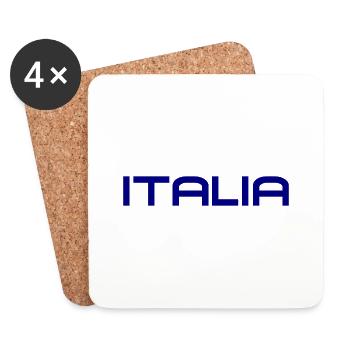 Italia - Italy - Italien - Coasters (set of 4) - white - Front