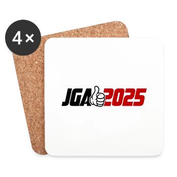 Jga 2025 Junggesellenabschied - Untersetzer (4er-Set) - Weiß - Vorne