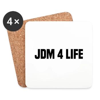 jdm 4 life - Untersetzer (4er-Set) - Weiß - Vorne