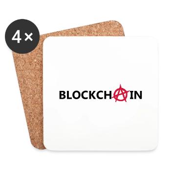 blockchain - Dessous de verre (lot de 4) - blanc - Devant