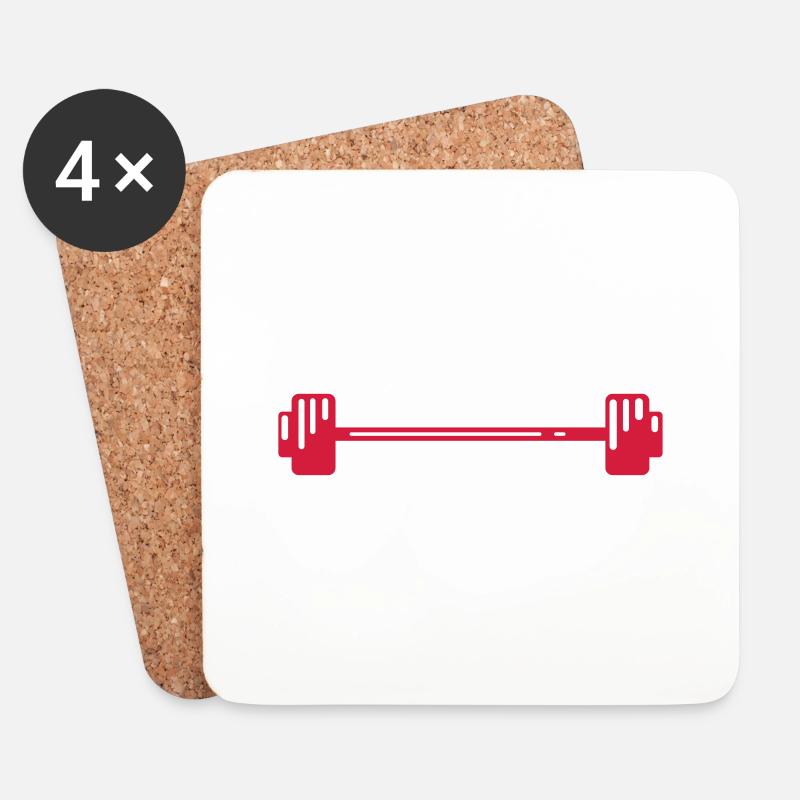 Heavy Weights - Untersetzer (4er-Set) - Weiß