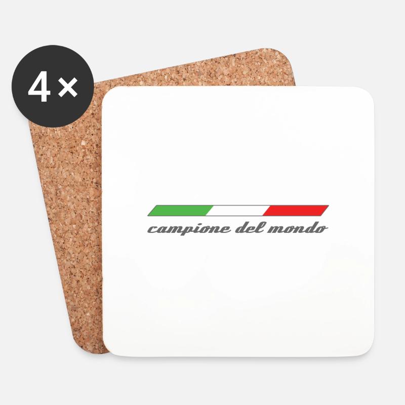 campione del mondo Italia - Untersetzer (4er-Set) - Weiß