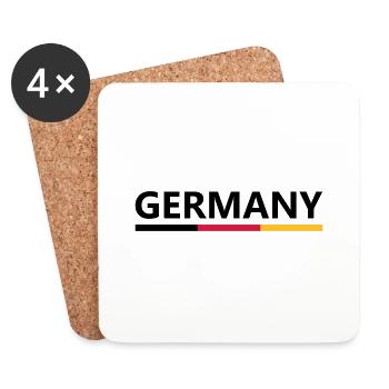 Germany - Untersetzer (4er-Set) - Weiß - Vorne