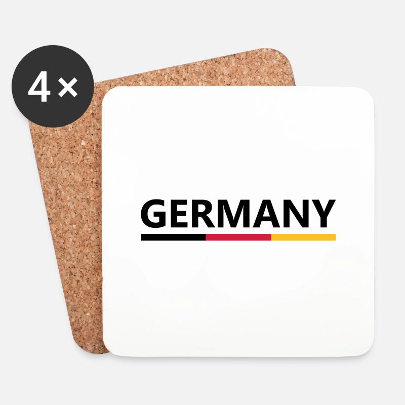 Germany - Untersetzer (4er-Set) - Weiß