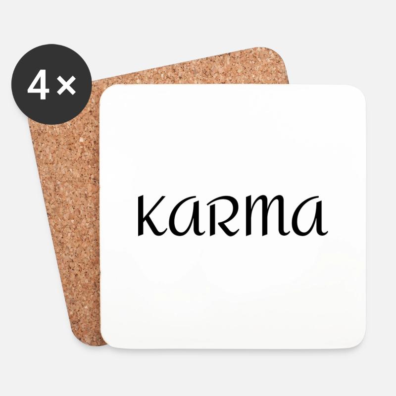 karma - Coasters (set of 4) - white