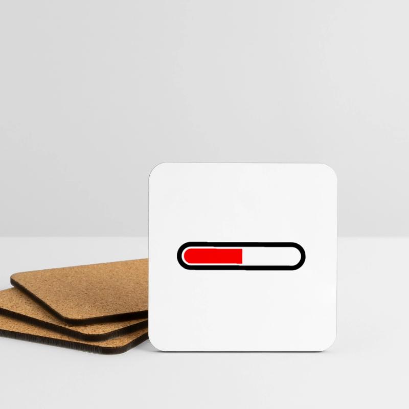 Loading bar vector loaded Loading Design 004 Coasters (set of 4)