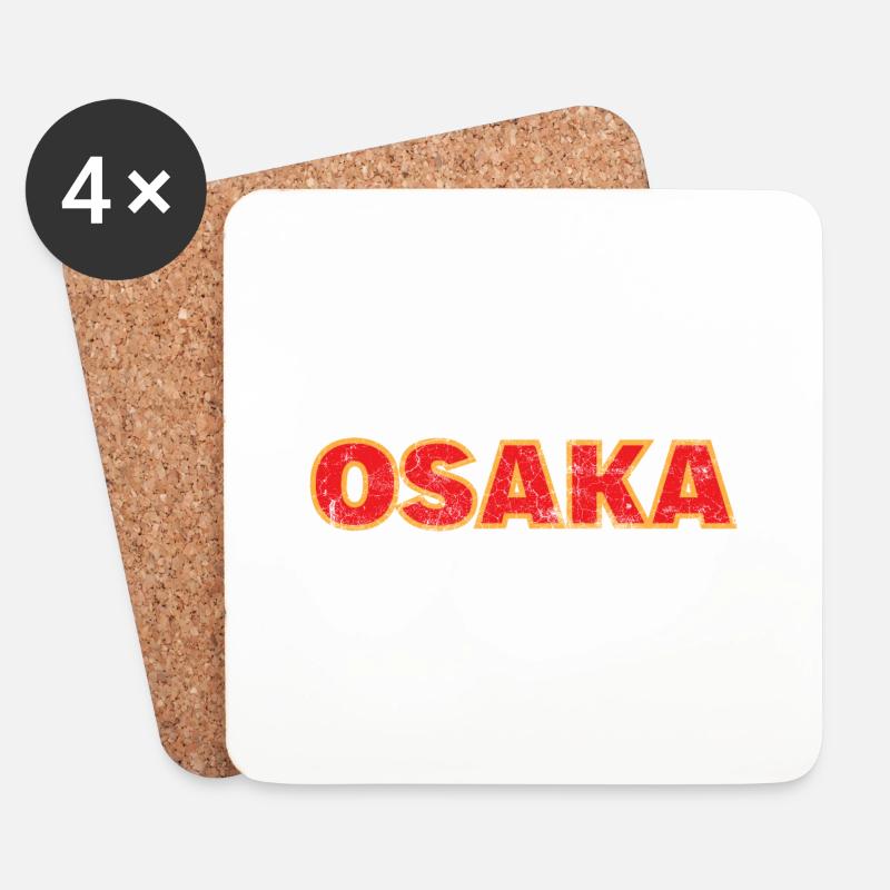 Osaka - Untersetzer (4er-Set) - Weiß