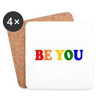 Be you - Untersetzer (4er-Set) - Weiß - Vorne