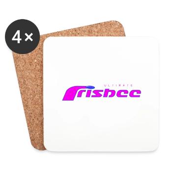 ultimate frisbee purple - Untersetzer (4er-Set) - Weiß - Vorne