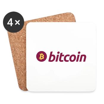 Bitcoin - Coasters (set of 4) - white - Front