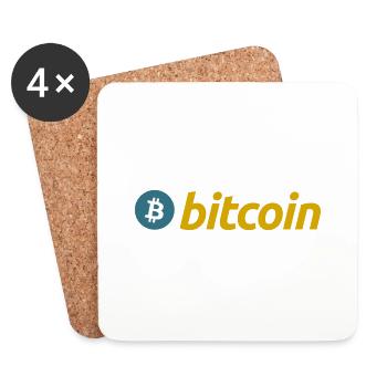 Bitcoin - Coasters (set of 4) - white - Front