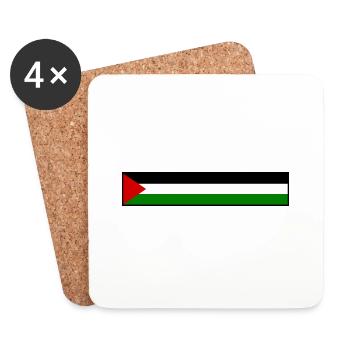 Free palestine - Coasters (set of 4) - white - Front
