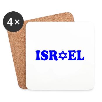 Israel - Coasters (set of 4) - white - Front