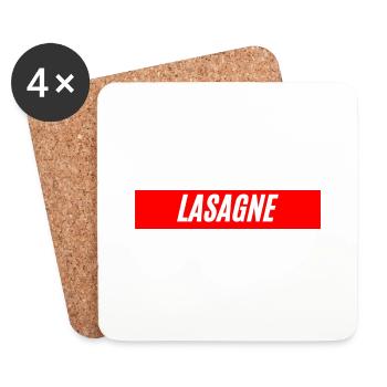 You like Lasangie, Italian food - Coasters (set of 4) - white - Front