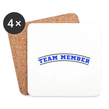 Team Member Design - Coasters (set of 4) - white - Front