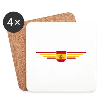 I Love Spain, Design T-Shirt Outfit - Coasters (set of 4) - white - Front