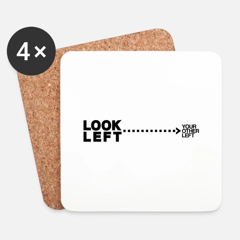 Geek - Coasters (set of 4) - white