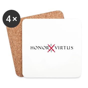 Honor Virtus 2 - Untersetzer (4er-Set) - Weiß - Vorne